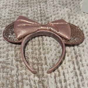 Pink mini headband for a 6 year old girl.